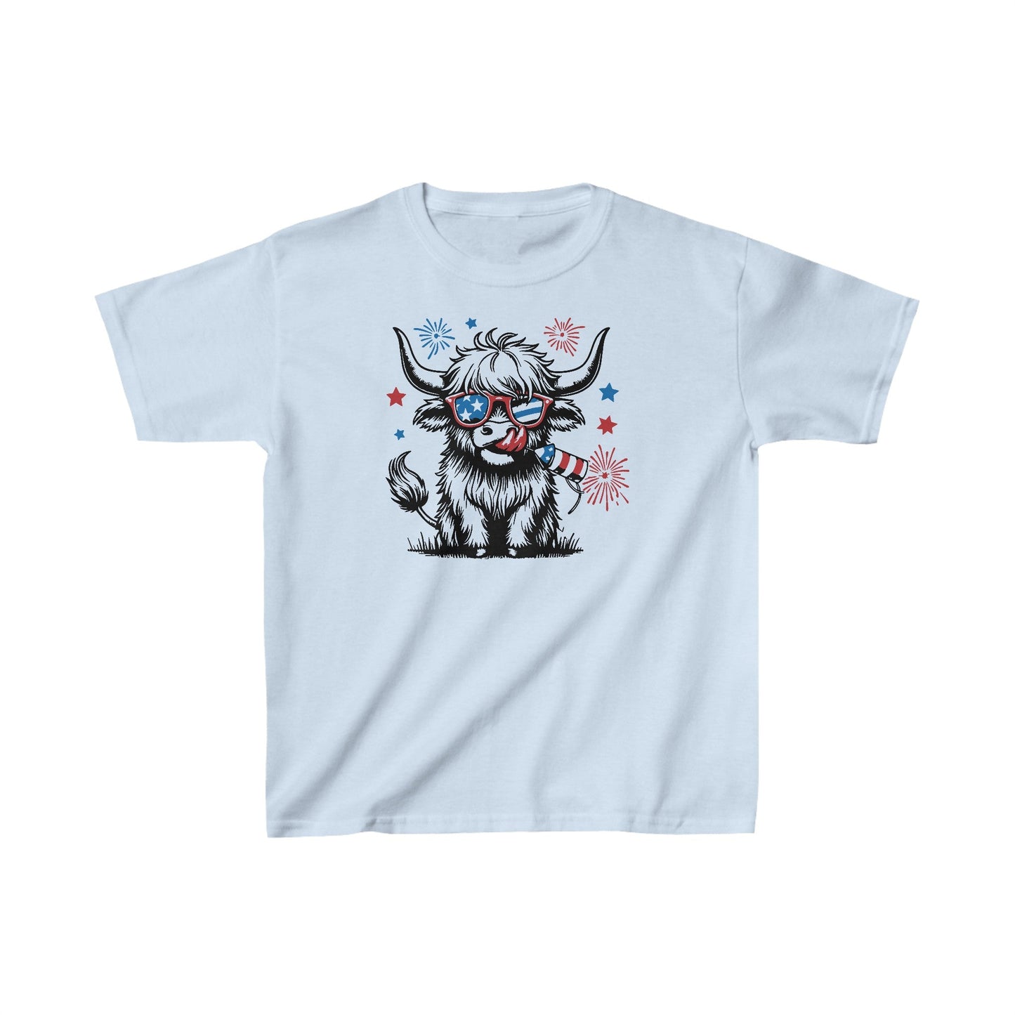 Highland Heifer Tee, Kids Cotton™ Tee - SmorgeousByGina