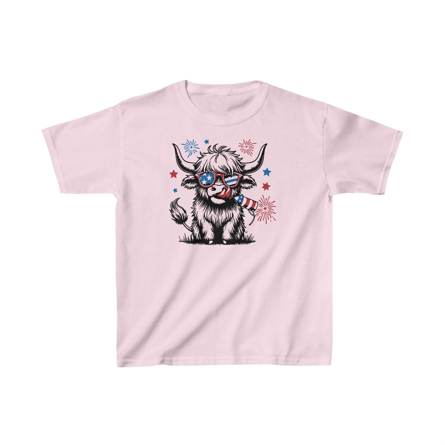 Highland Heifer Tee, Kids Cotton™ Tee - SmorgeousByGina