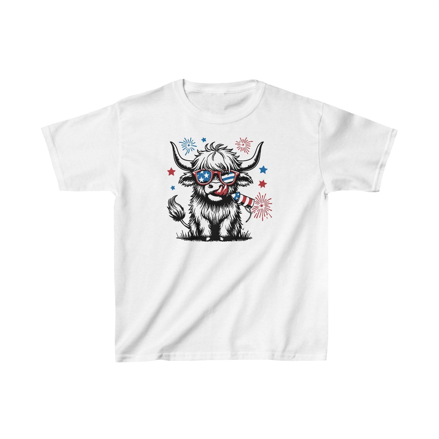Highland Heifer Tee, Kids Cotton™ Tee - SmorgeousByGina