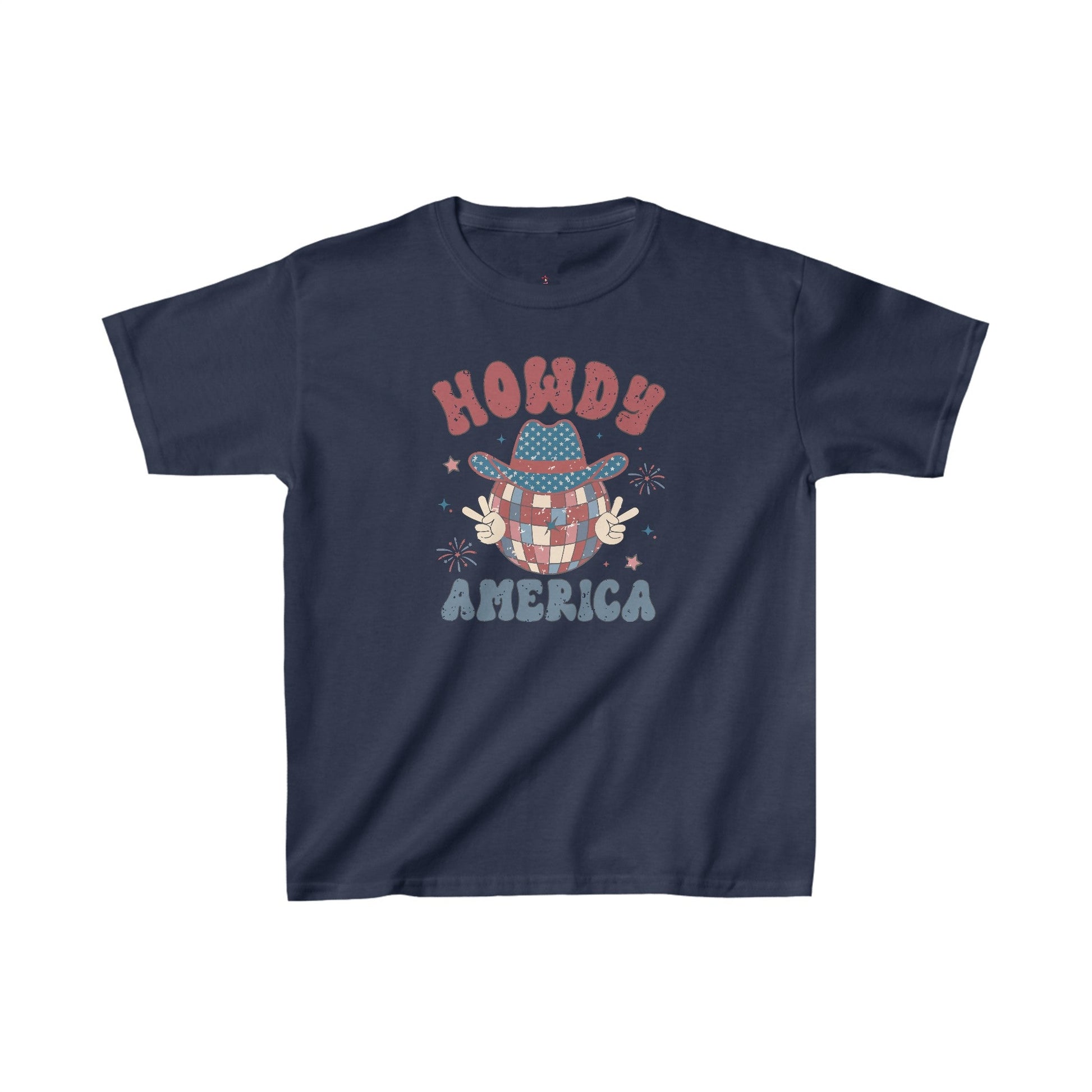 Howdy America, 4th of July, Kids Heavy Cotton™ Tee - SmorgeousByGina