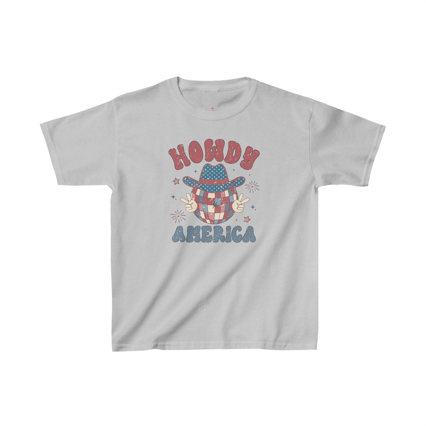 Howdy America, 4th of July, Kids Heavy Cotton™ Tee - SmorgeousByGina
