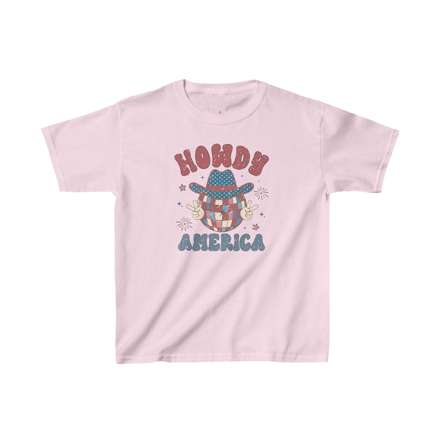Howdy America, 4th of July, Kids Heavy Cotton™ Tee - SmorgeousByGina