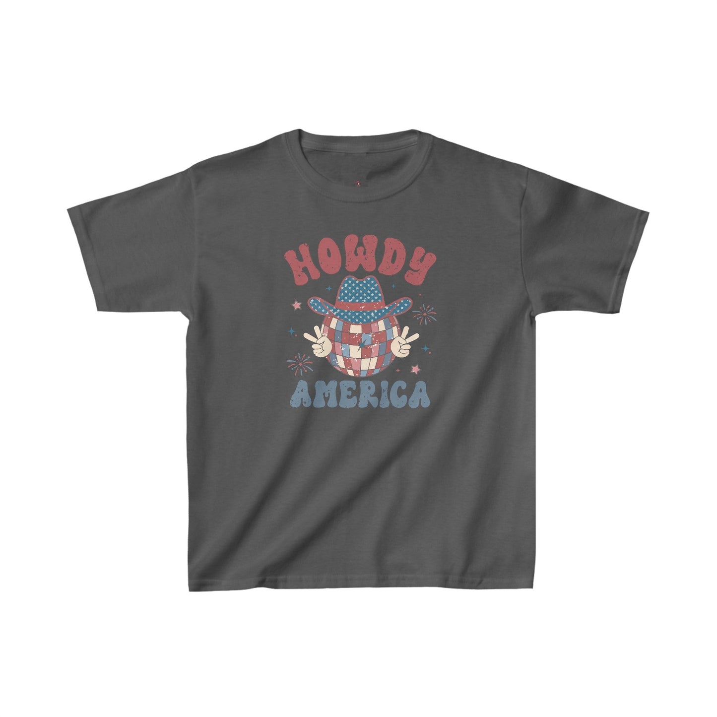 Howdy America, 4th of July, Kids Heavy Cotton™ Tee - SmorgeousByGina