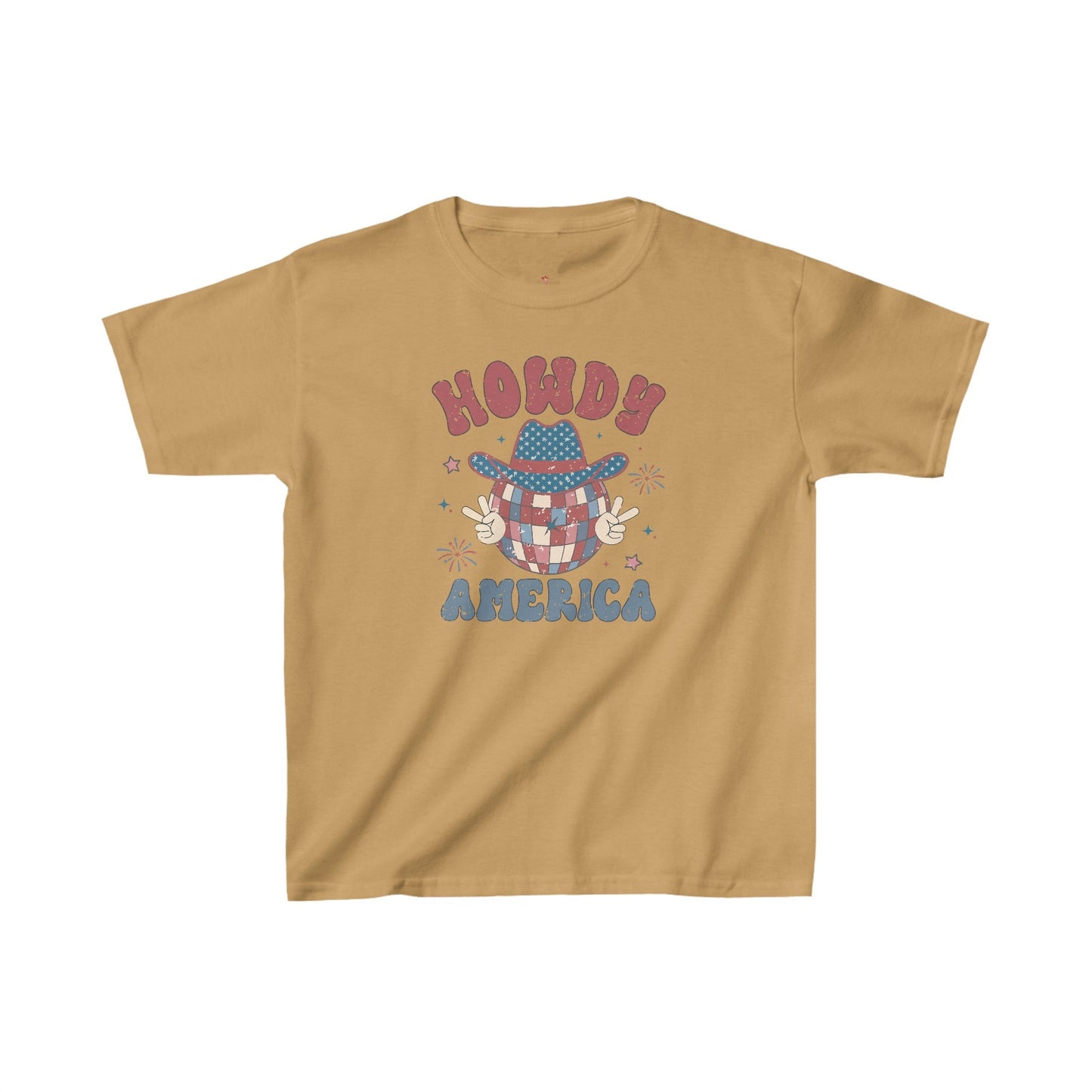 Howdy America, 4th of July, Kids Heavy Cotton™ Tee - SmorgeousByGina