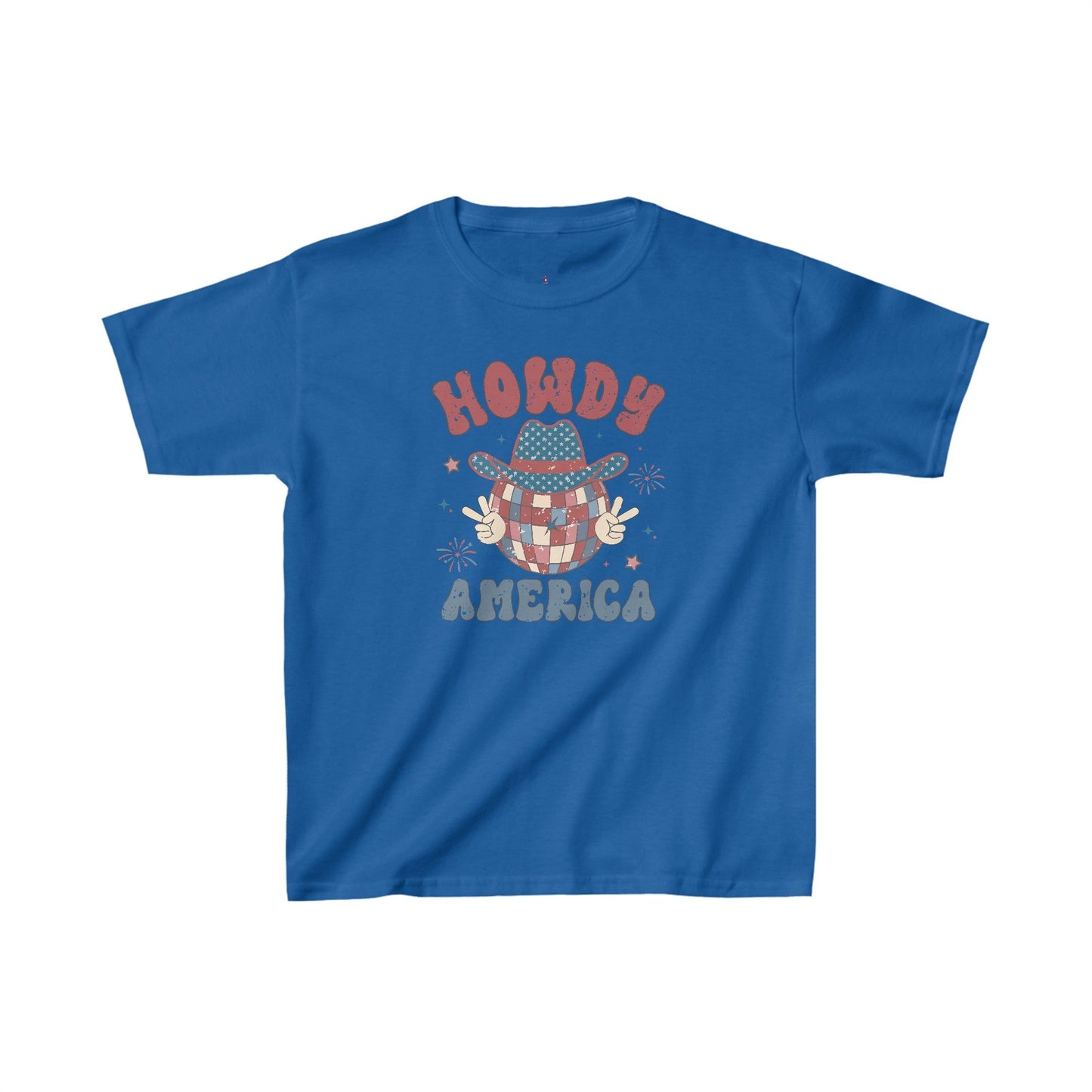 Howdy America, 4th of July, Kids Heavy Cotton™ Tee - SmorgeousByGina