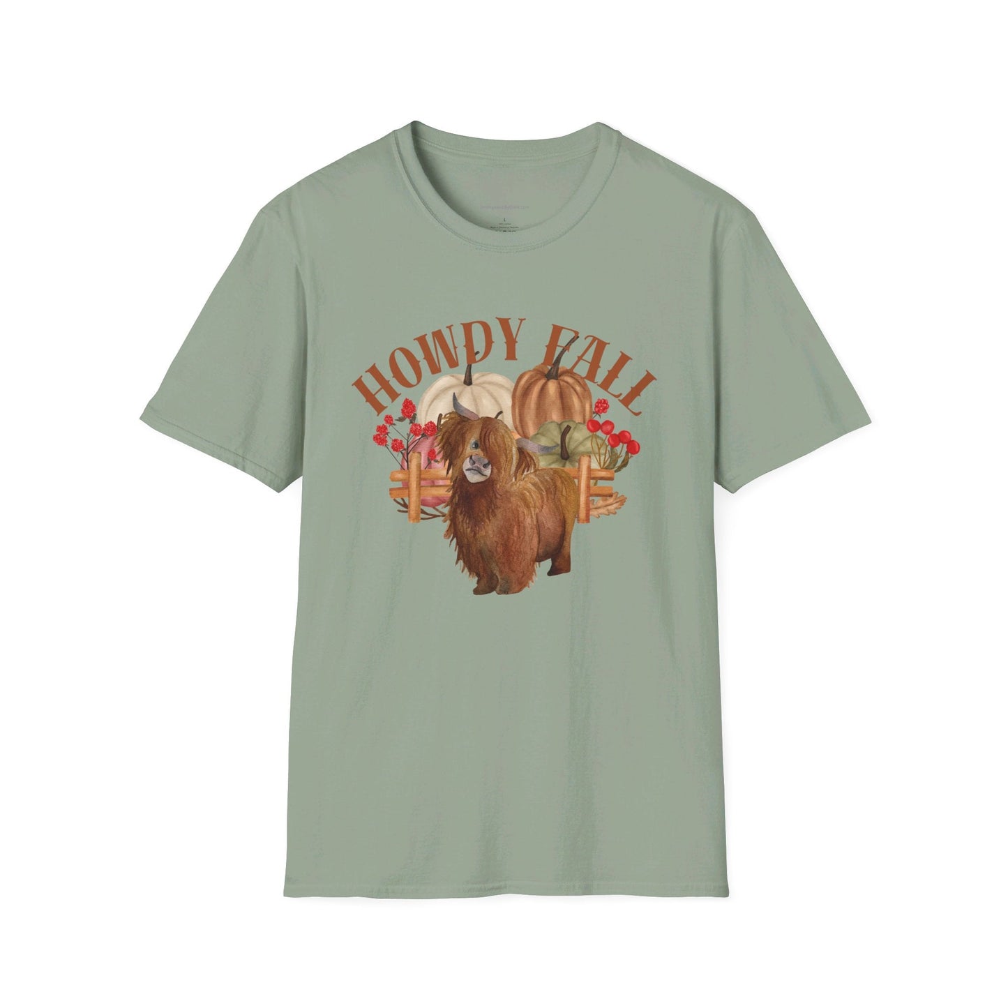 Howdy Fall Highland Cow T-Shirt - SmorgeousByGina