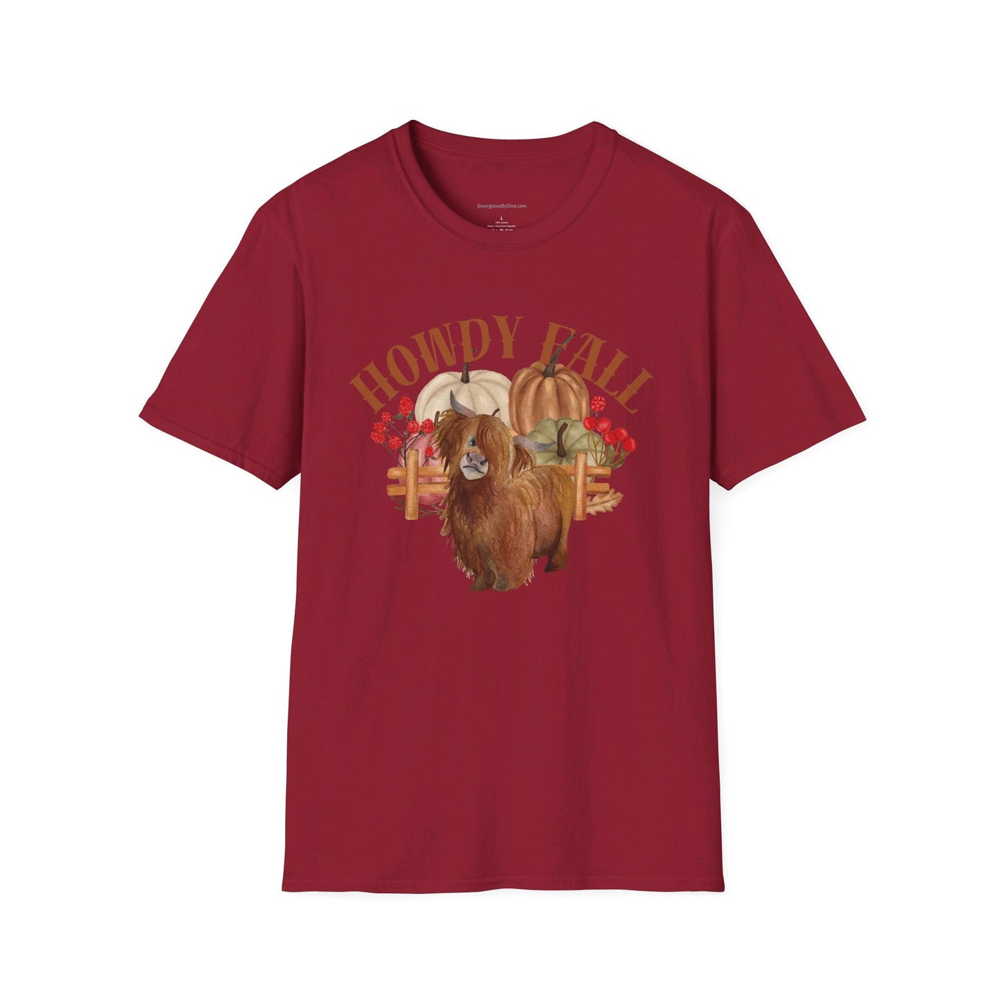 Howdy Fall Highland Cow T-Shirt - SmorgeousByGina