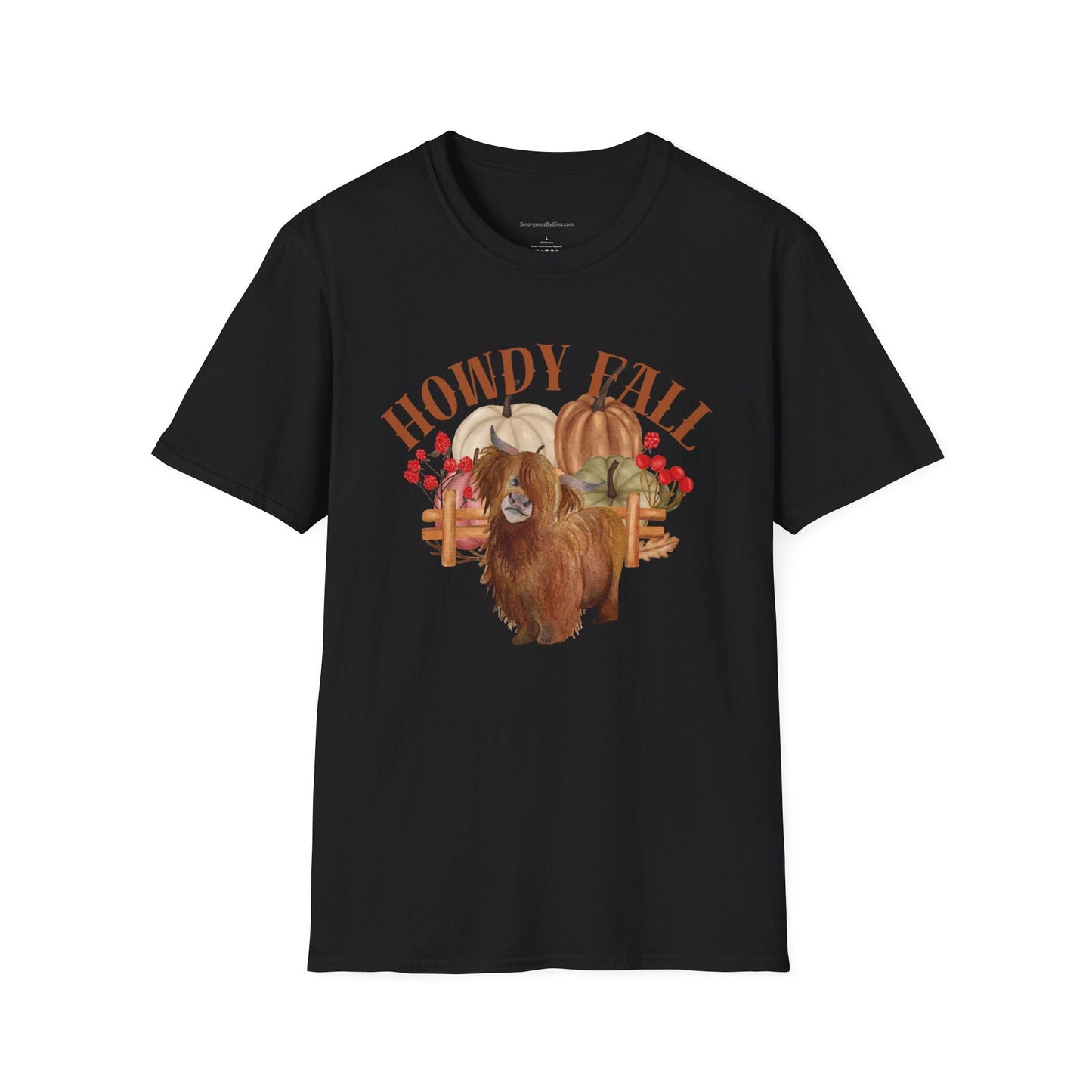 Howdy Fall Highland Cow T-Shirt - SmorgeousByGina