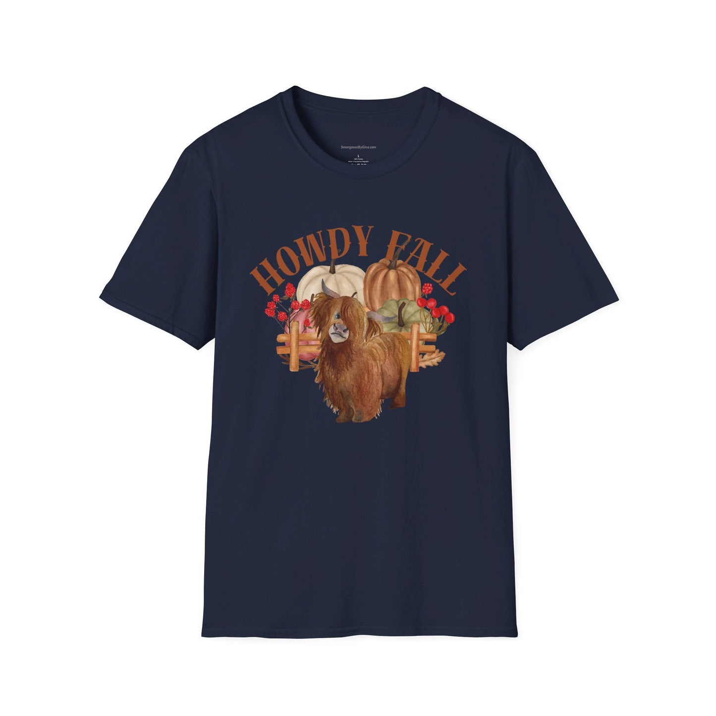 Howdy Fall Highland Cow T-Shirt - SmorgeousByGina