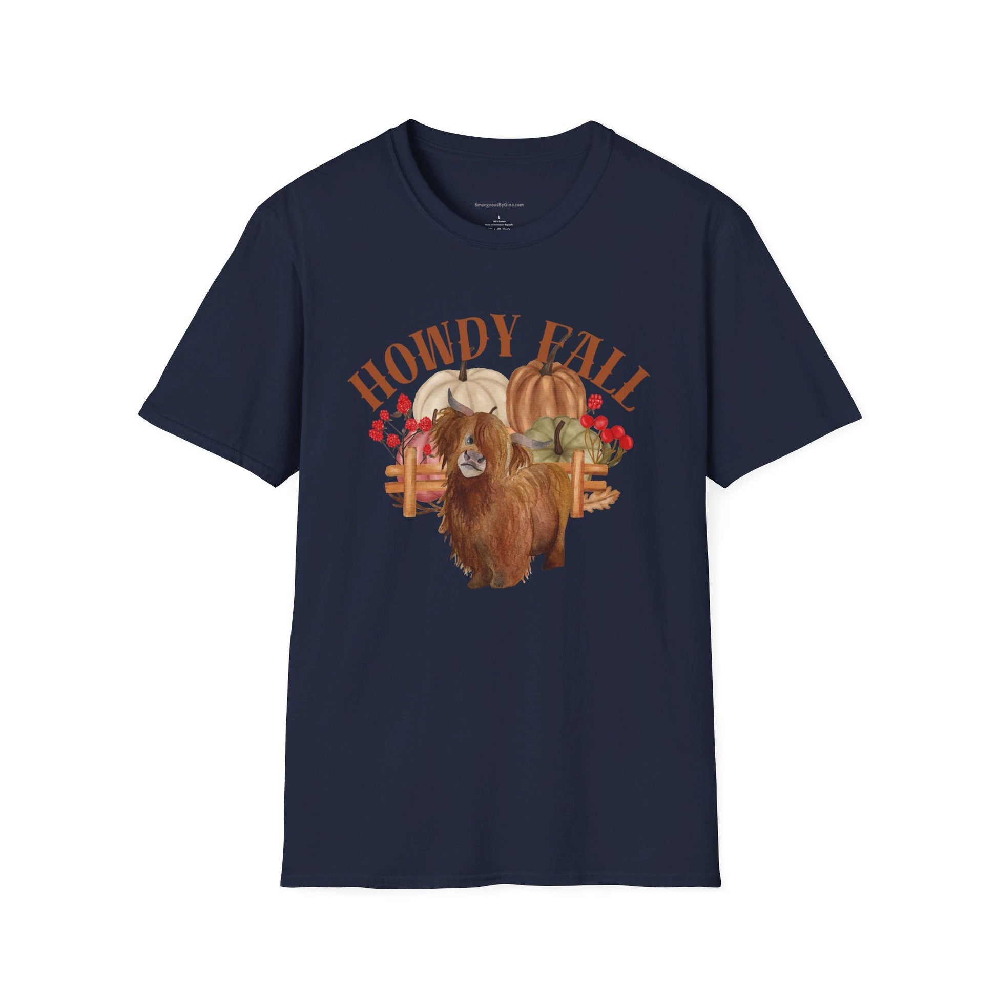Howdy Fall Highland Cow T-Shirt - SmorgeousByGina