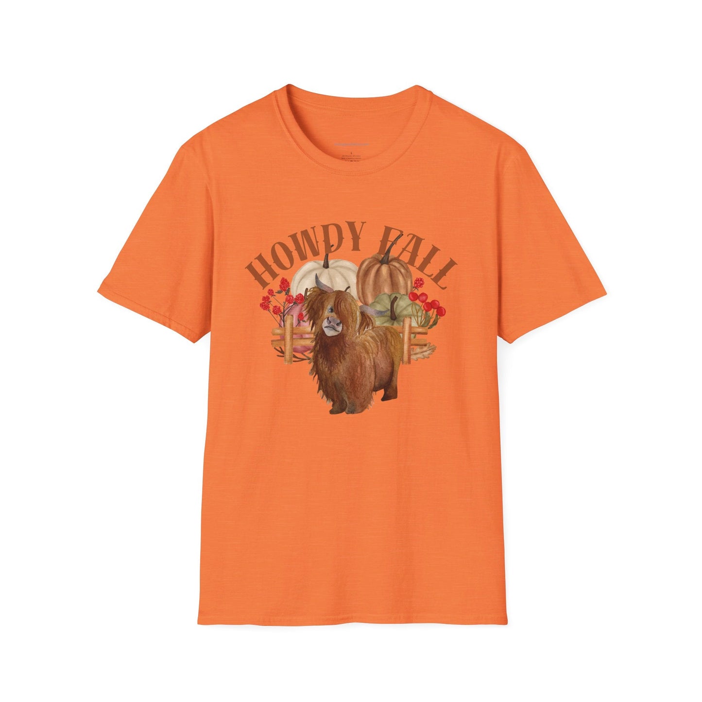 Howdy Fall Highland Cow T-Shirt - SmorgeousByGina