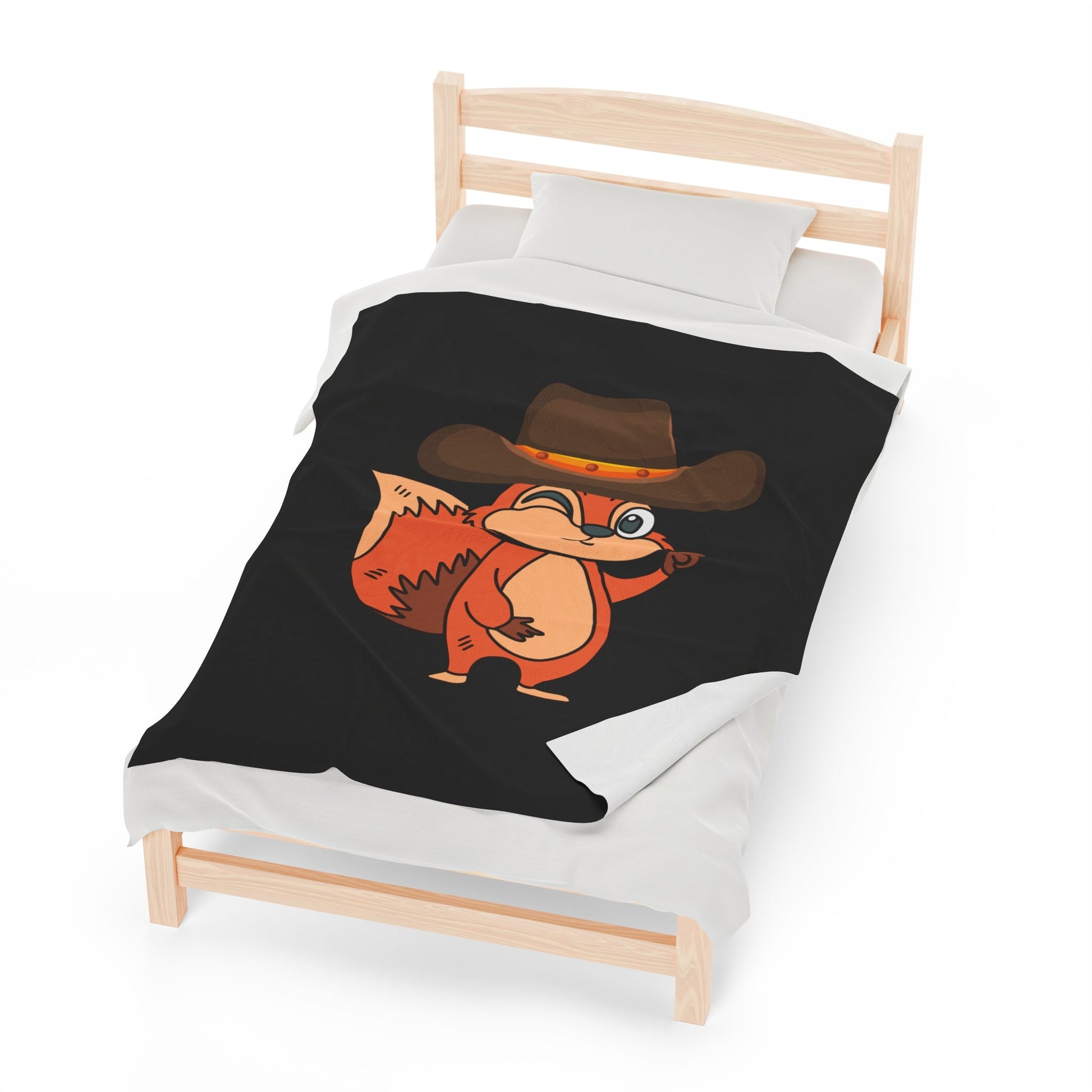 Howdy Raccoon Velveteen Plush Blanket - SmorgeousByGina