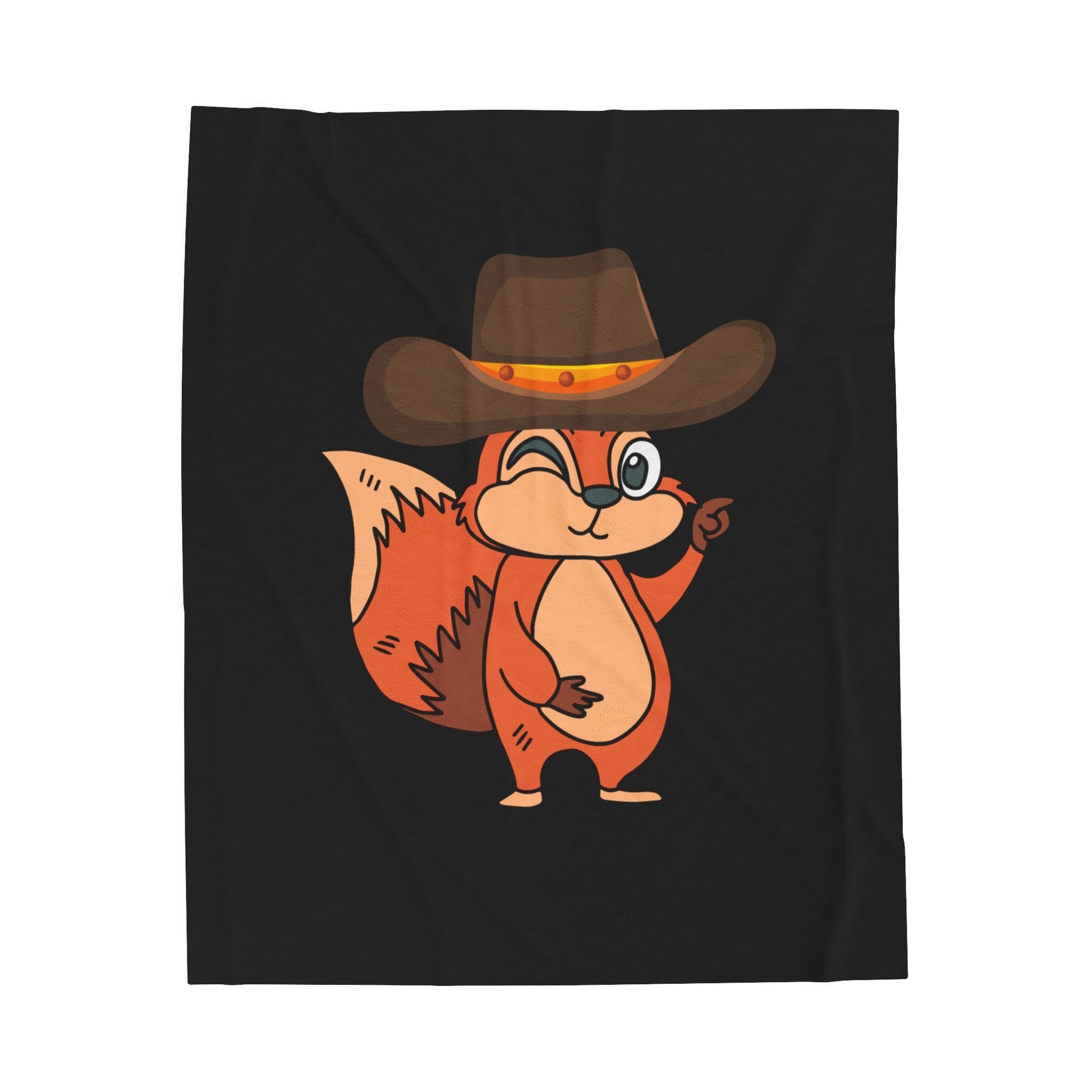 Howdy Raccoon Velveteen Plush Blanket - SmorgeousByGina