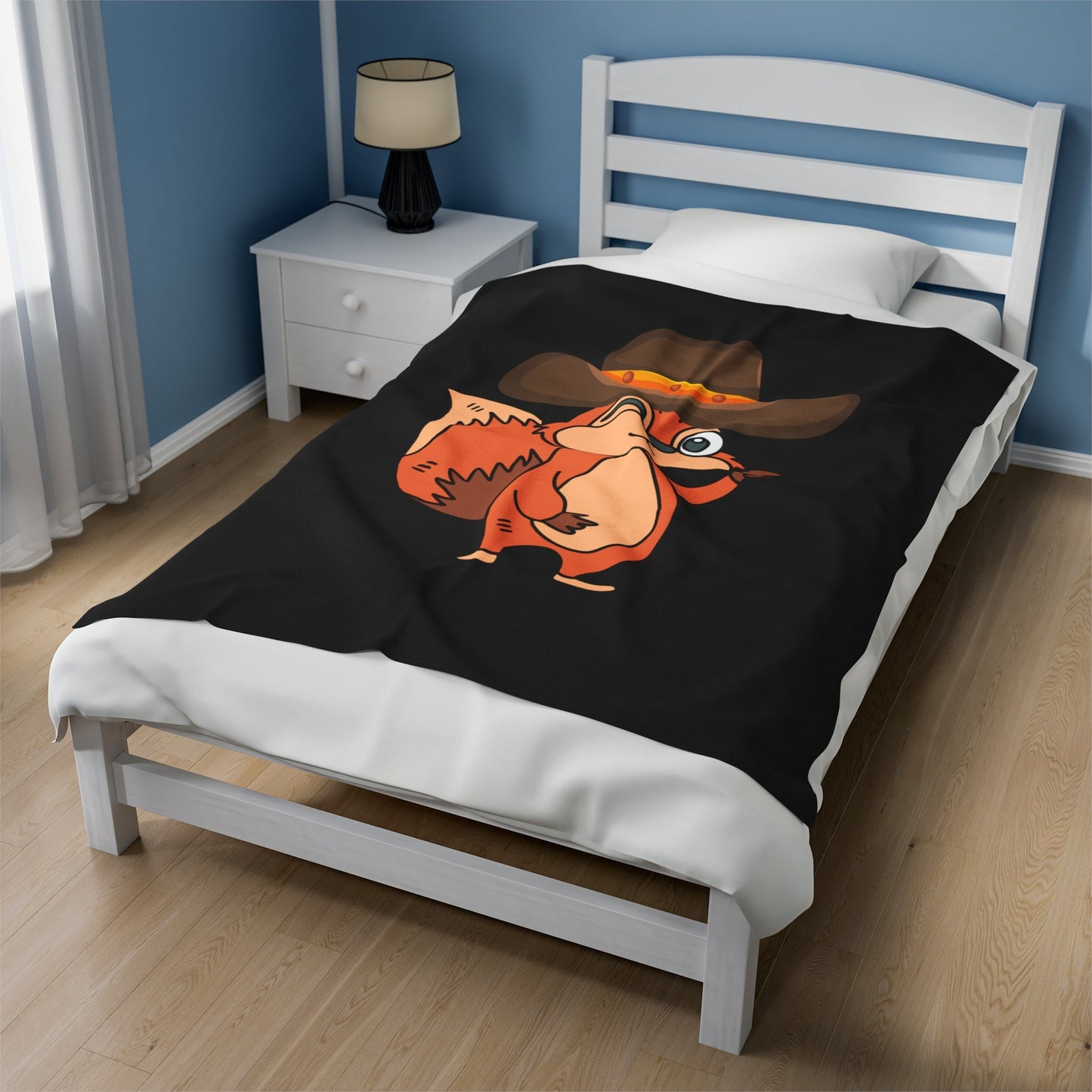 Howdy Raccoon Velveteen Plush Blanket - SmorgeousByGina