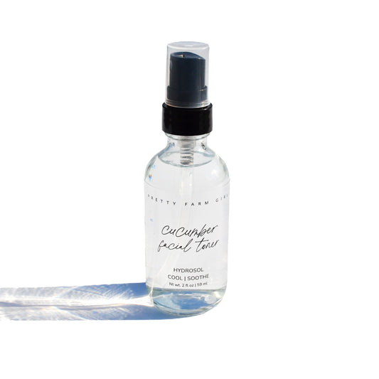 Organic Cucumber Facial Toner to Cool + Depuff Skin