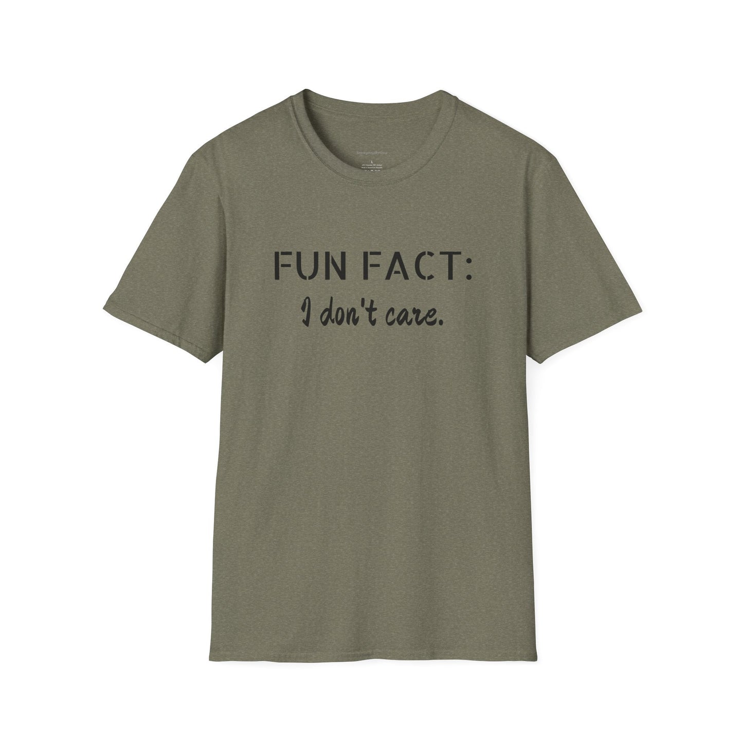 I Don't care Tee, Softstyle T-Shirt, Funny Tee - SmorgeousByGina