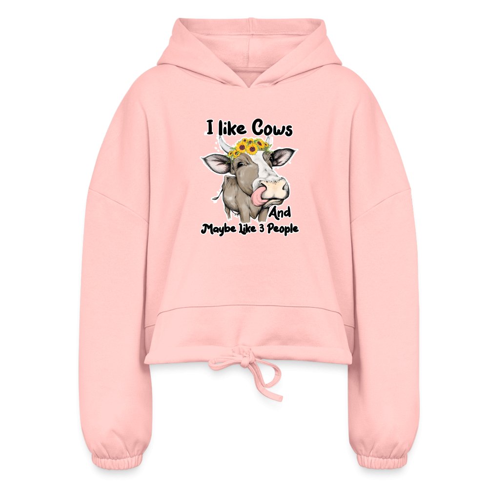 I Like Cows Women’s Cropped Hoodie - SmorgeousByGina