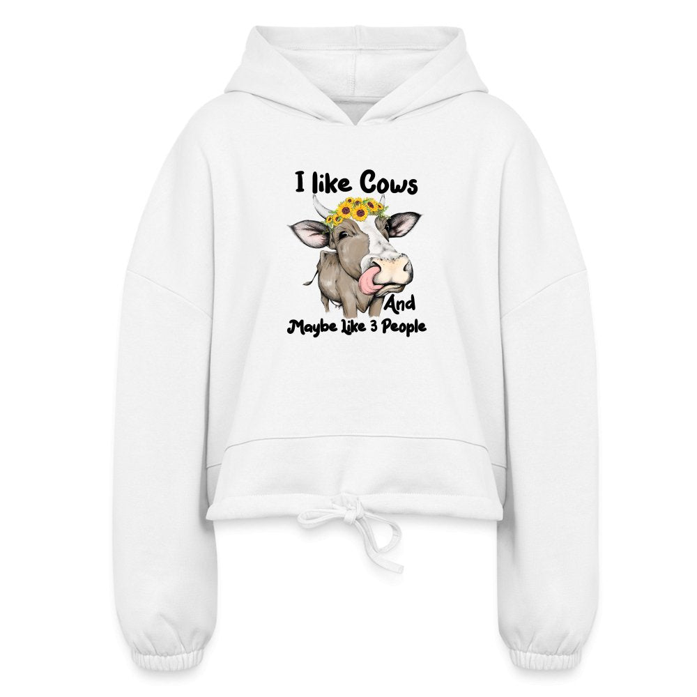 I Like Cows Women’s Cropped Hoodie - SmorgeousByGina