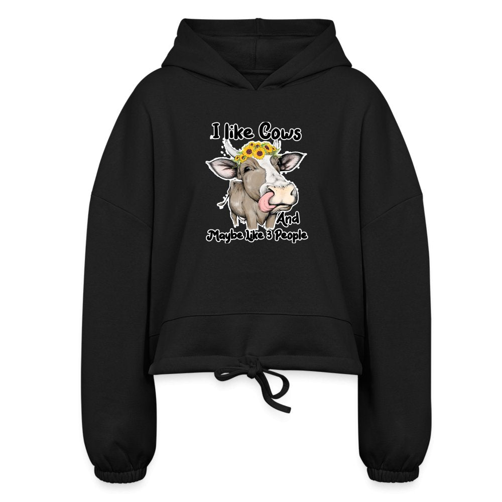 I Like Cows Women’s Cropped Hoodie - SmorgeousByGina