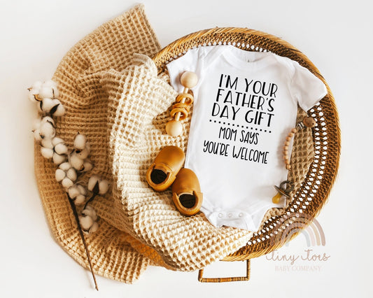 First Fathers Day Baby Bodysuit