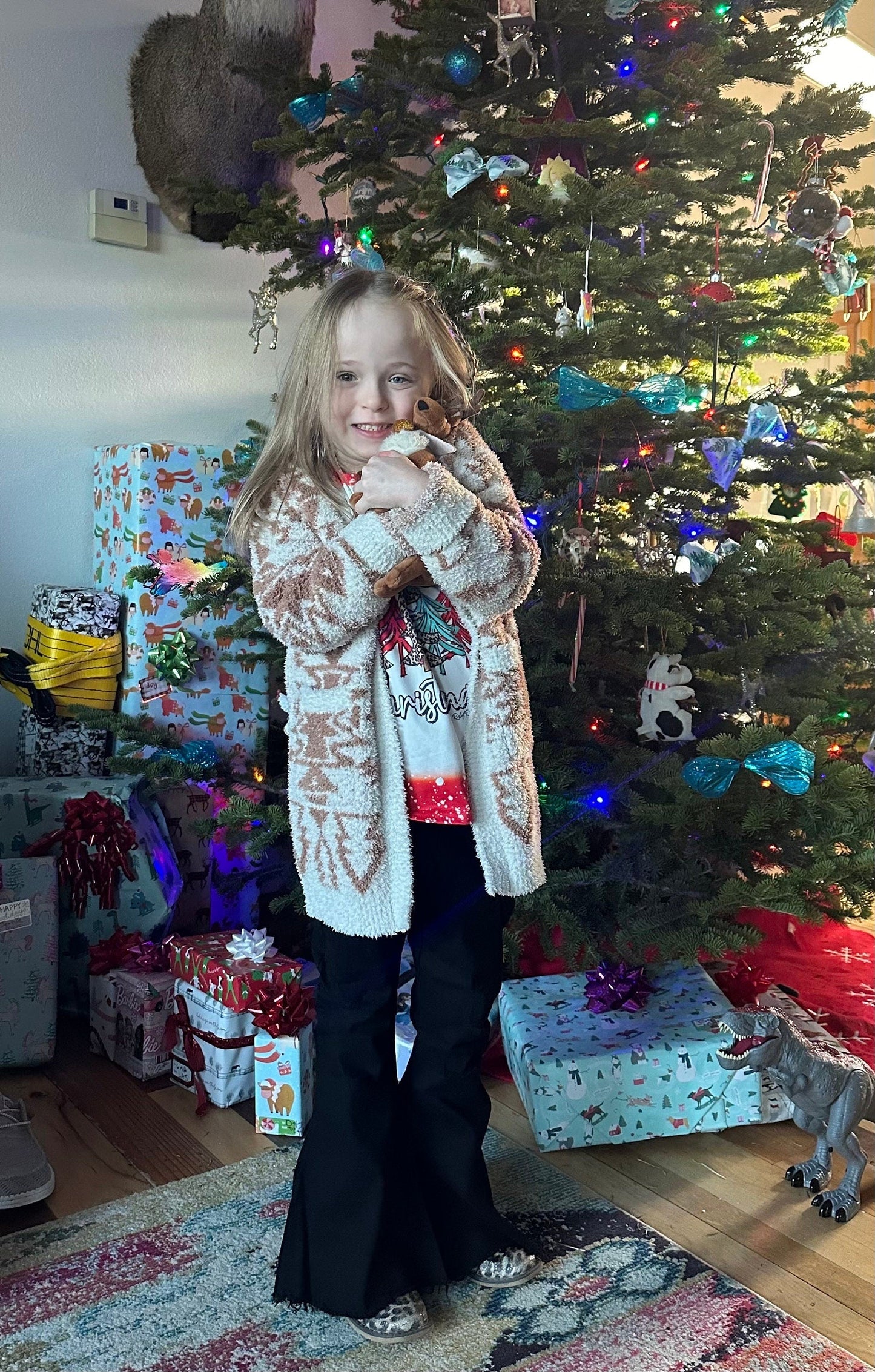Girls Fall Sweater Cowgirl Sweater Southwestern Sweaters Girls Western Sweater Cozy Cardigan