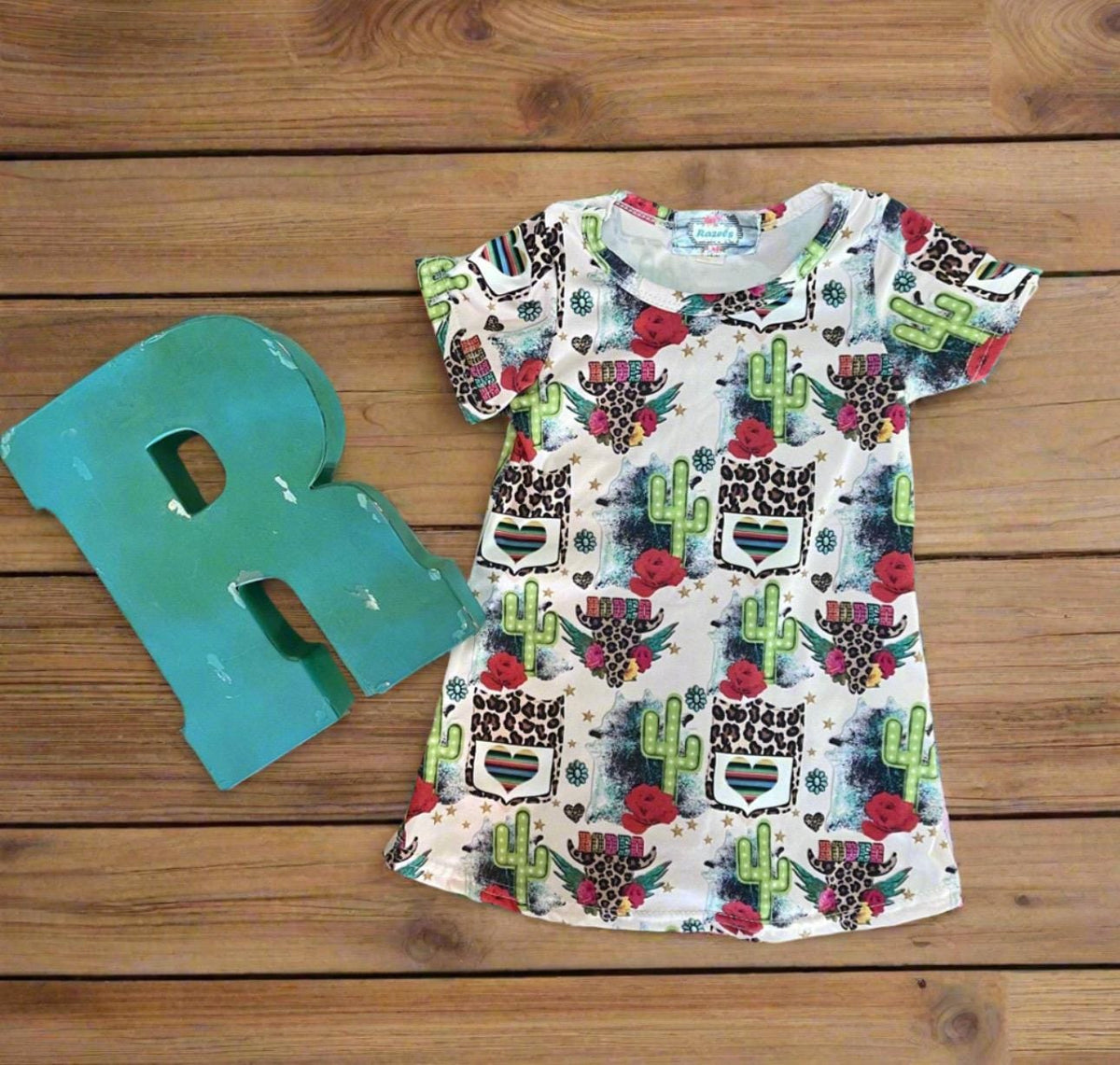 Rodeo T-Shirt Dress – Western Cowgirl Dress for Kids and Toddlers