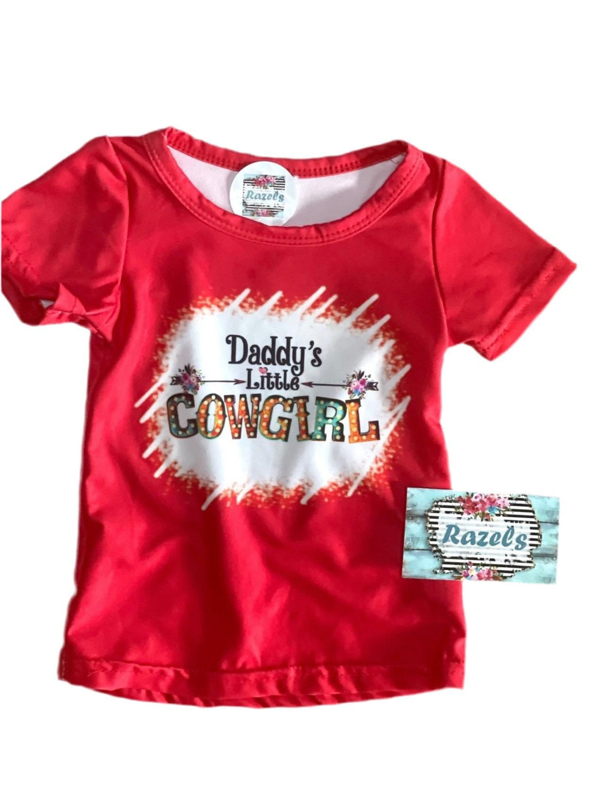 Daddy’s Little Cowgirl Bell Bottom Outfit for Girls | Western Floral Set