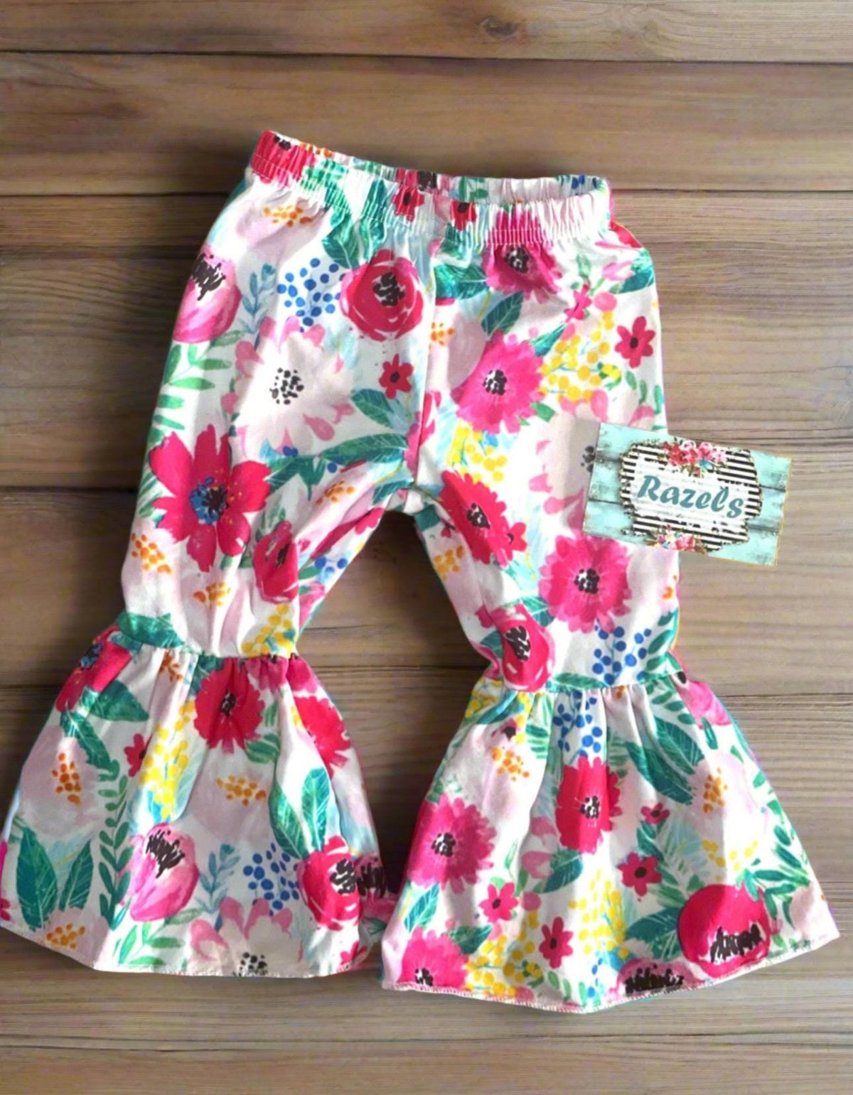 Daddy’s Little Cowgirl Bell Bottom Outfit for Girls | Western Floral Set
