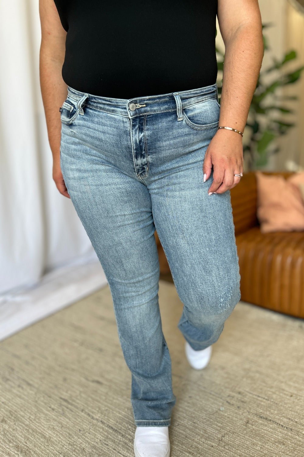 Judy Blue Full Size Medium Rise Bootcut Jeans - SmorgeousByGina