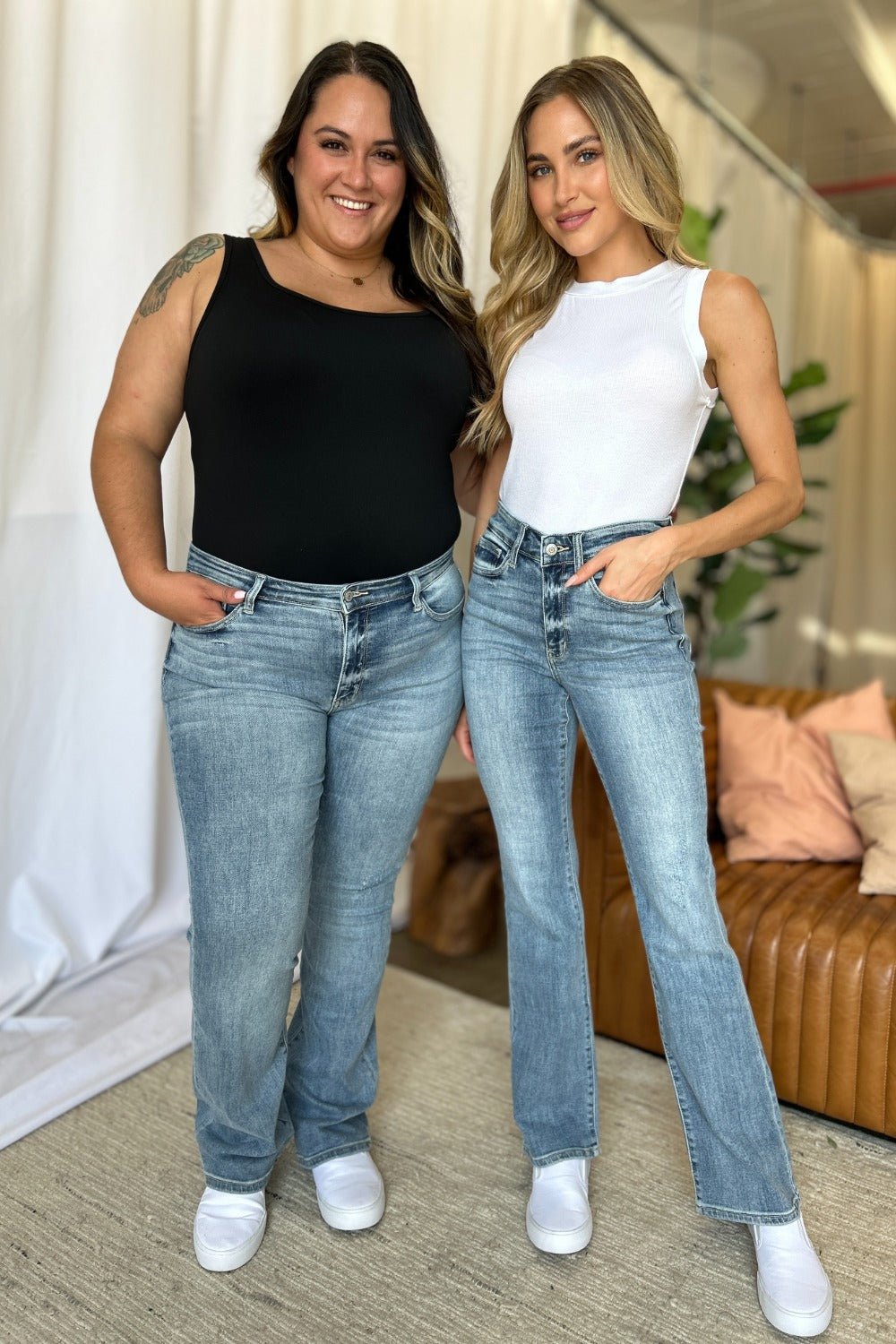 Judy Blue Full Size Medium Rise Bootcut Jeans - SmorgeousByGina