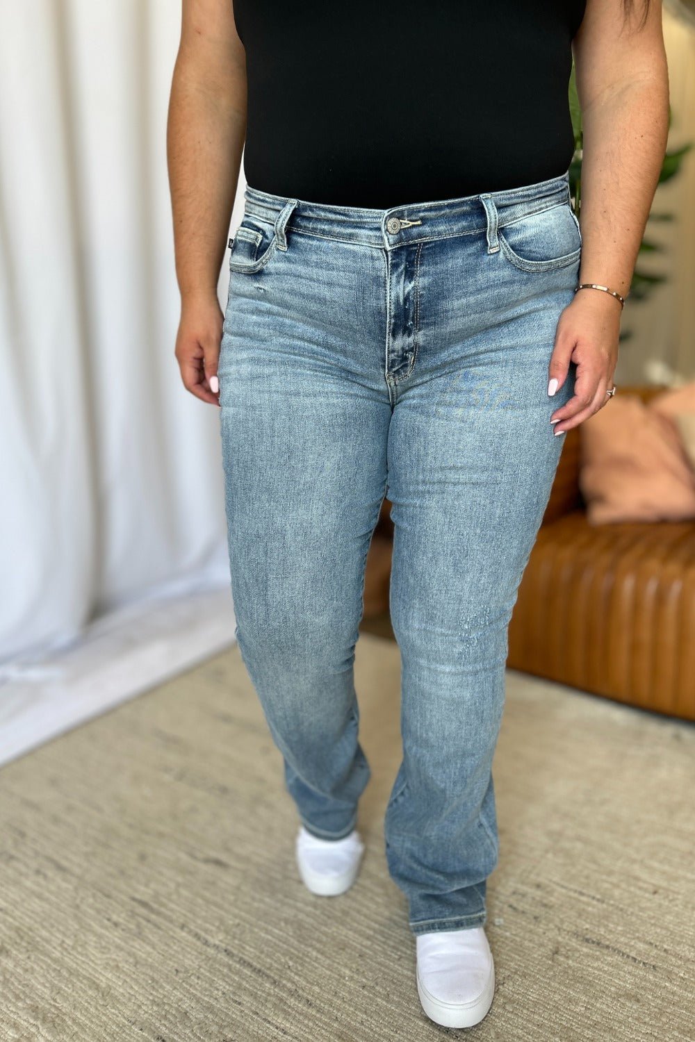 Judy Blue Full Size Medium Rise Bootcut Jeans - SmorgeousByGina