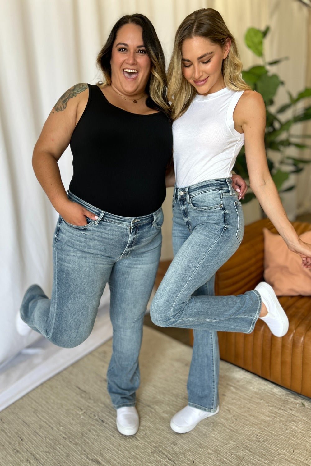 Judy Blue Full Size Medium Rise Bootcut Jeans - SmorgeousByGina