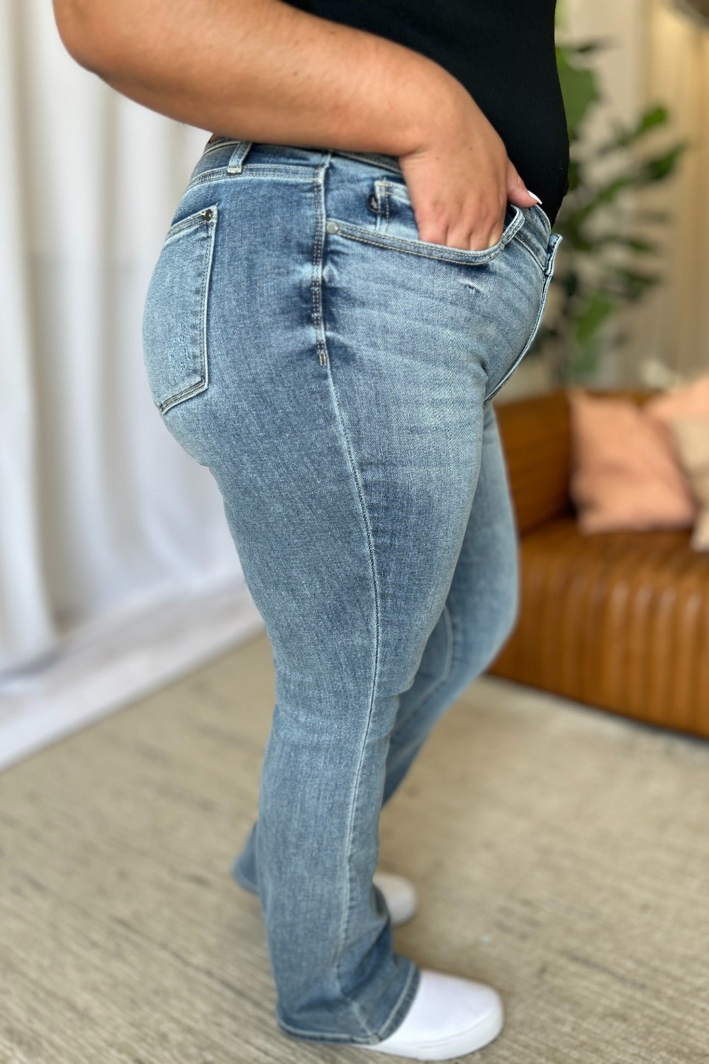 Judy Blue Full Size Medium Rise Bootcut Jeans - SmorgeousByGina