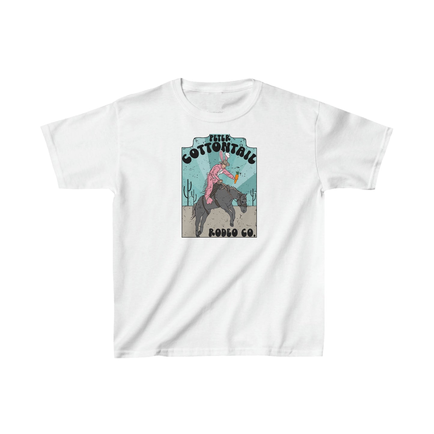 Kids Easter Shirt, Cottontail Rodeo, Kids Heavy Cotton™ Tee, Easter Tee, Easter Shirt, Easter Rodeo - SmorgeousByGina