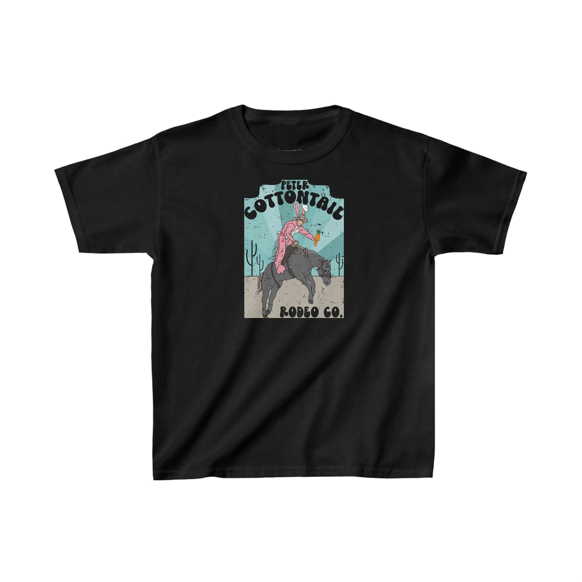 Kids Easter Shirt, Cottontail Rodeo, Kids Heavy Cotton™ Tee, Easter Tee, Easter Shirt, Easter Rodeo - SmorgeousByGina