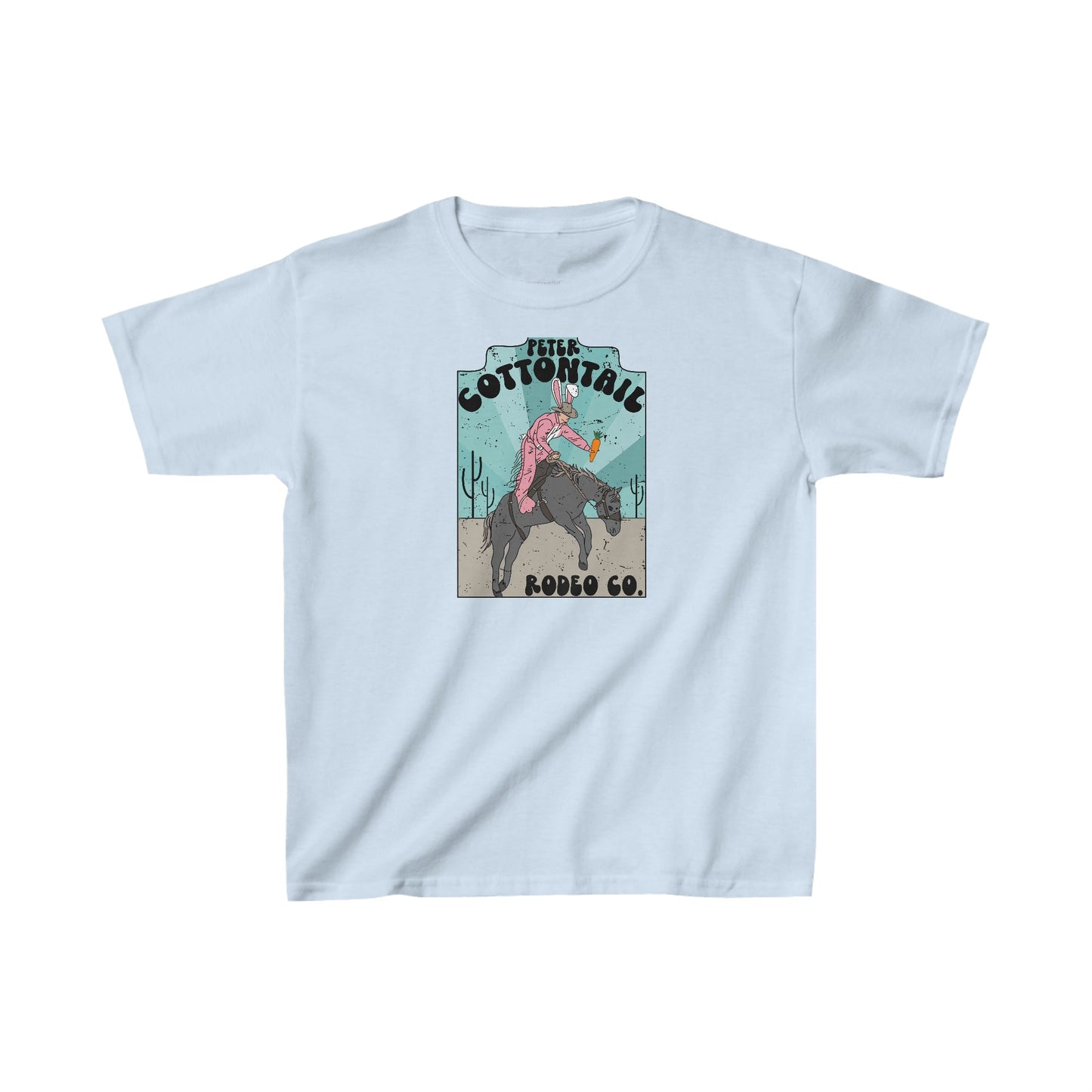 Kids Easter Shirt, Cottontail Rodeo, Kids Heavy Cotton™ Tee, Easter Tee, Easter Shirt, Easter Rodeo - SmorgeousByGina