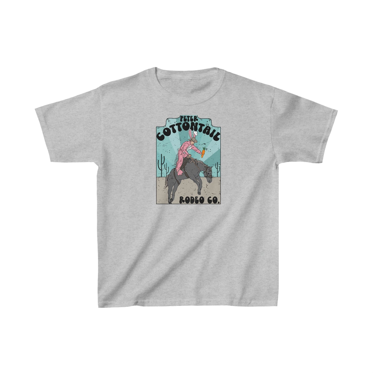 Kids Easter Shirt, Cottontail Rodeo, Kids Heavy Cotton™ Tee, Easter Tee, Easter Shirt, Easter Rodeo - SmorgeousByGina