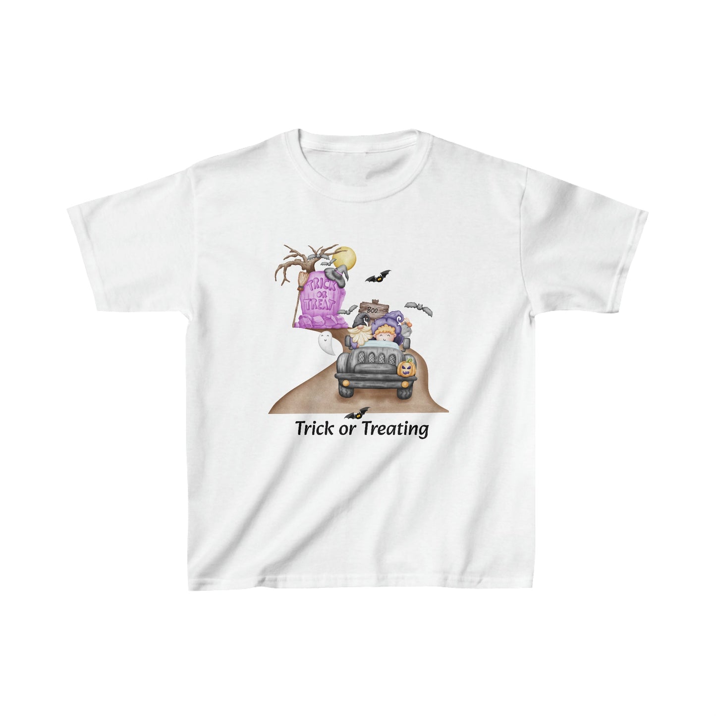 Kids Heavy Cotton™ Tee-Trick or Treating - SmorgeousByGina