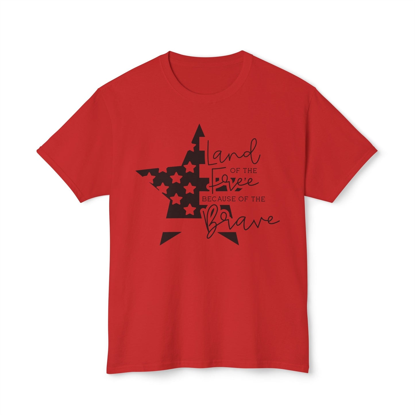 Land of the Free, 4th of July, Brave, HD Cotton™ T-shirt - SmorgeousByGina