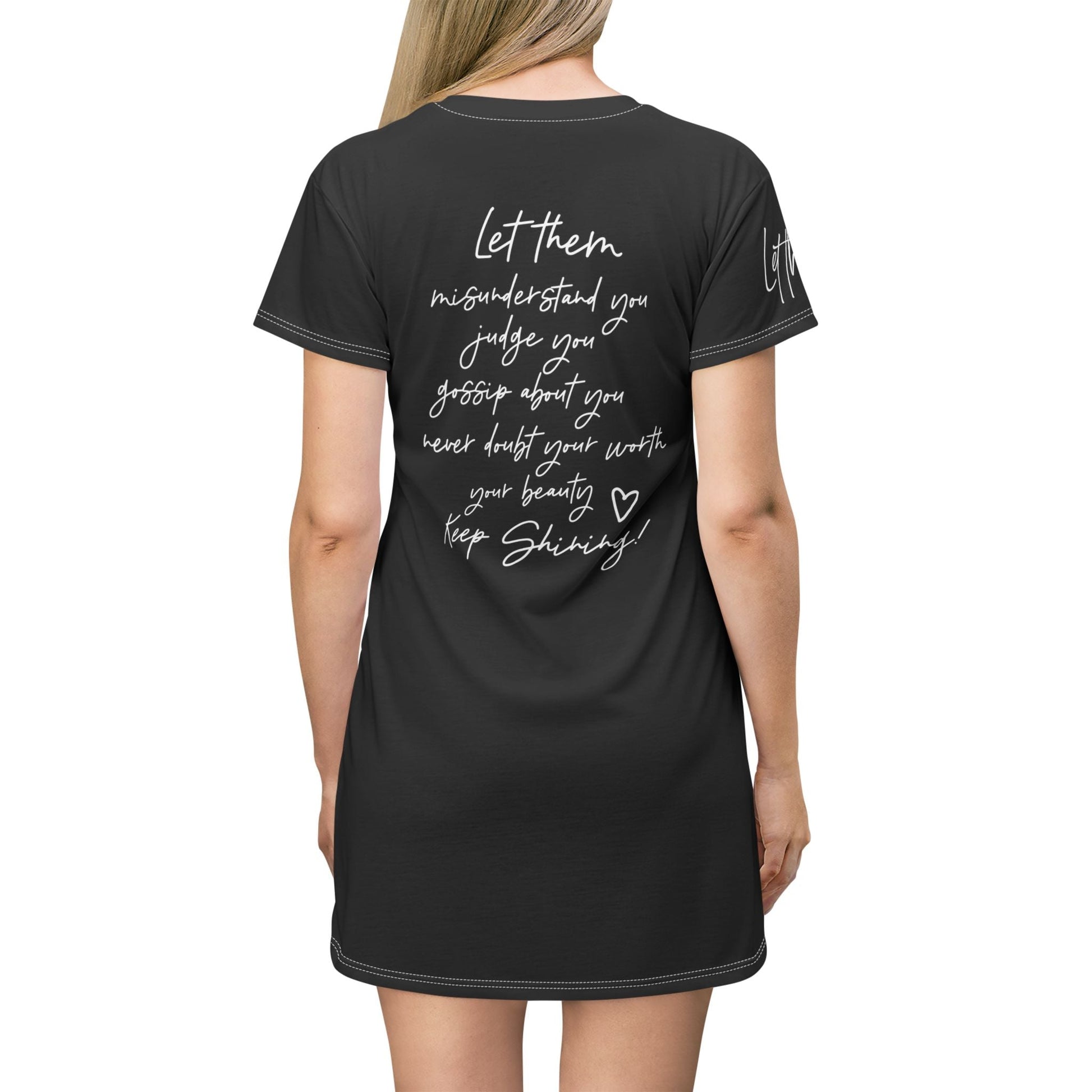 Let Them T - Shirt Dress (AOP) - SmorgeousByGina