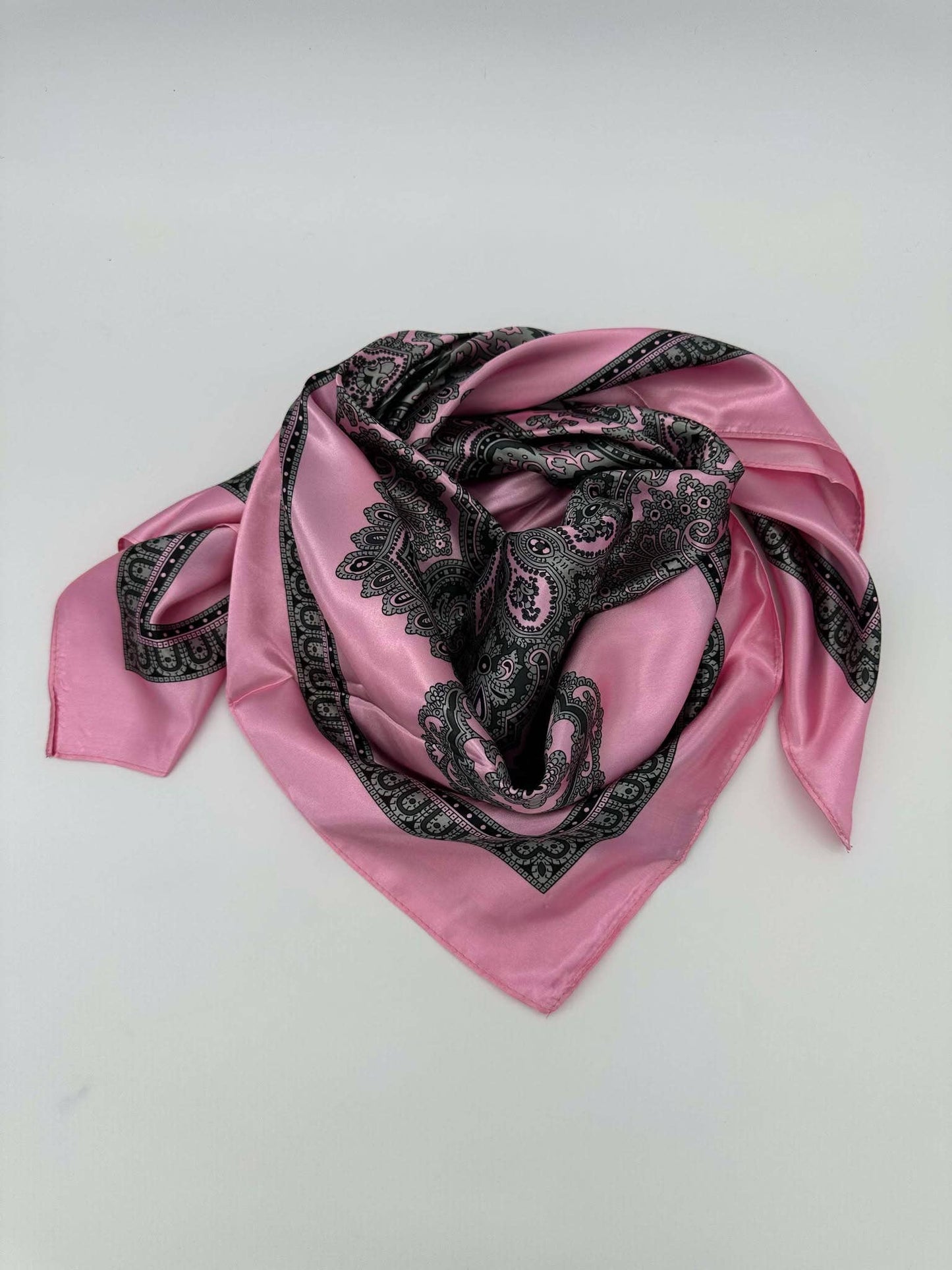 Light Pink Bordered Wild Rag