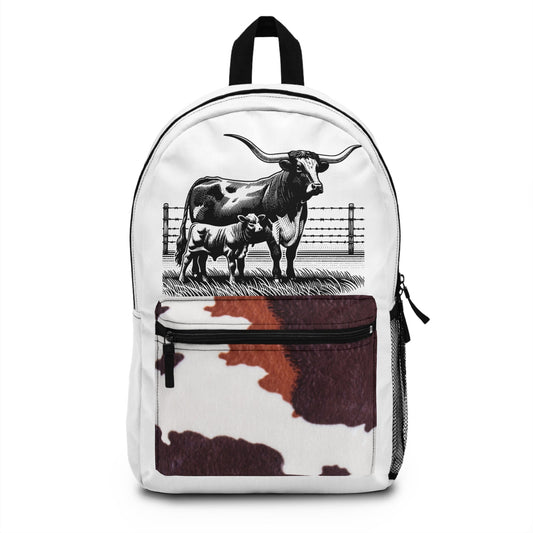 Longhorn Cow and Calf Backpack - SmorgeousByGina