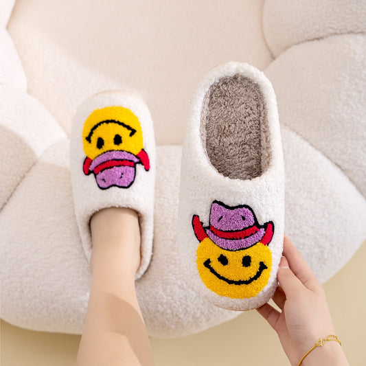Melody Smiley Face Slippers - SmorgeousByGina
