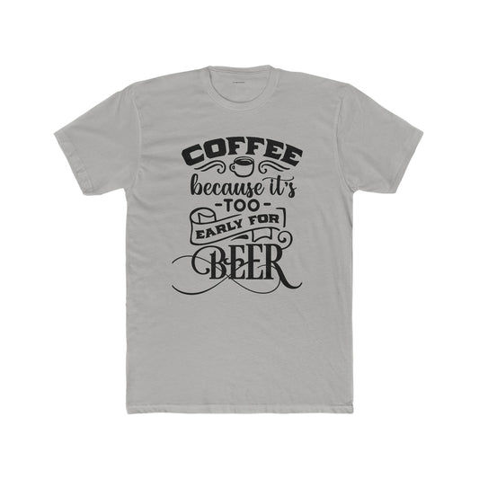Men's Cotton Crew Tee-Coffee-Beer - SmorgeousByGina
