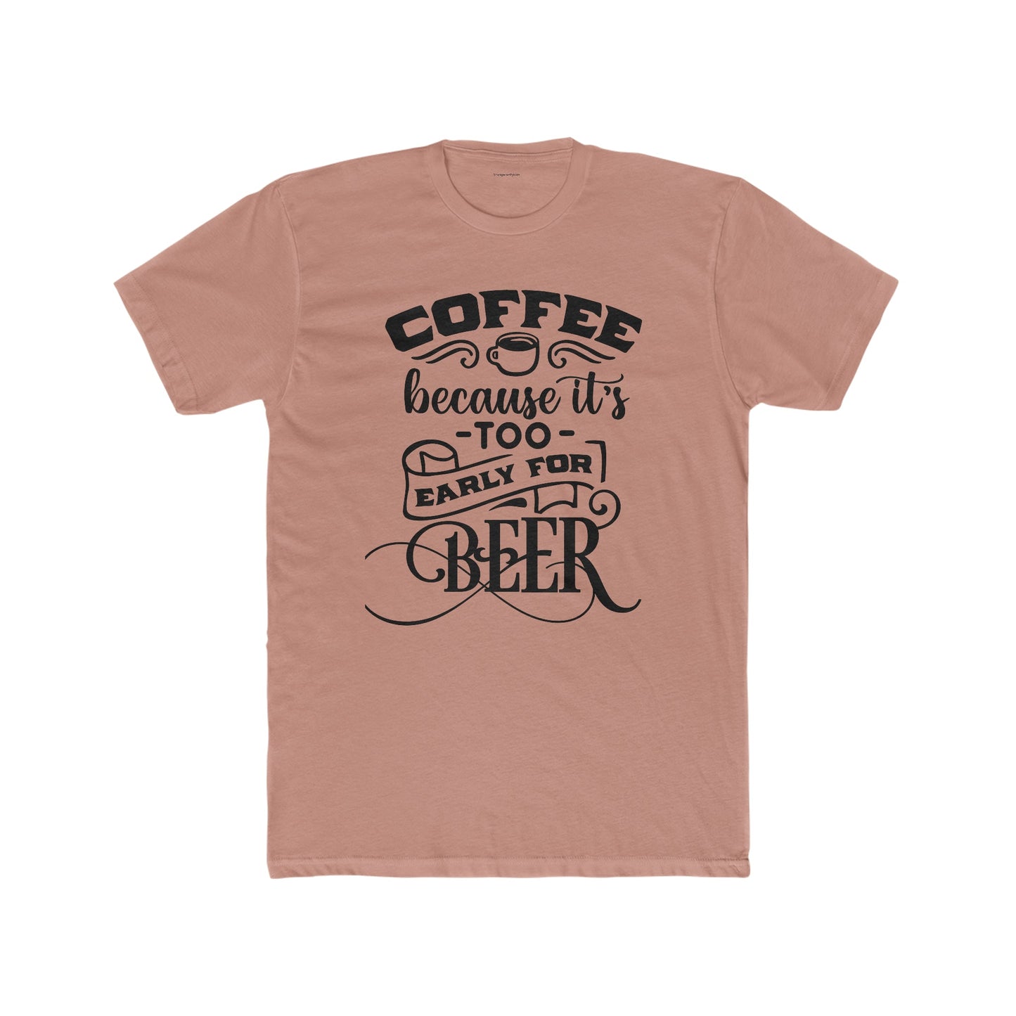 Men's Cotton Crew Tee-Coffee-Beer - SmorgeousByGina