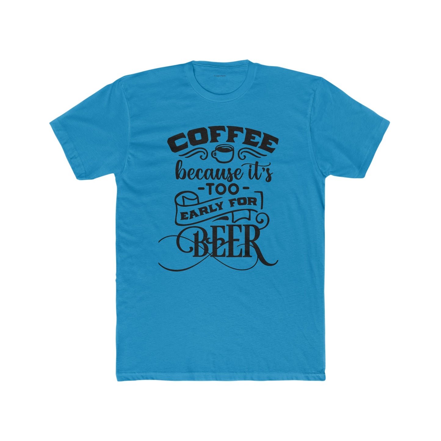 Men's Cotton Crew Tee-Coffee-Beer - SmorgeousByGina