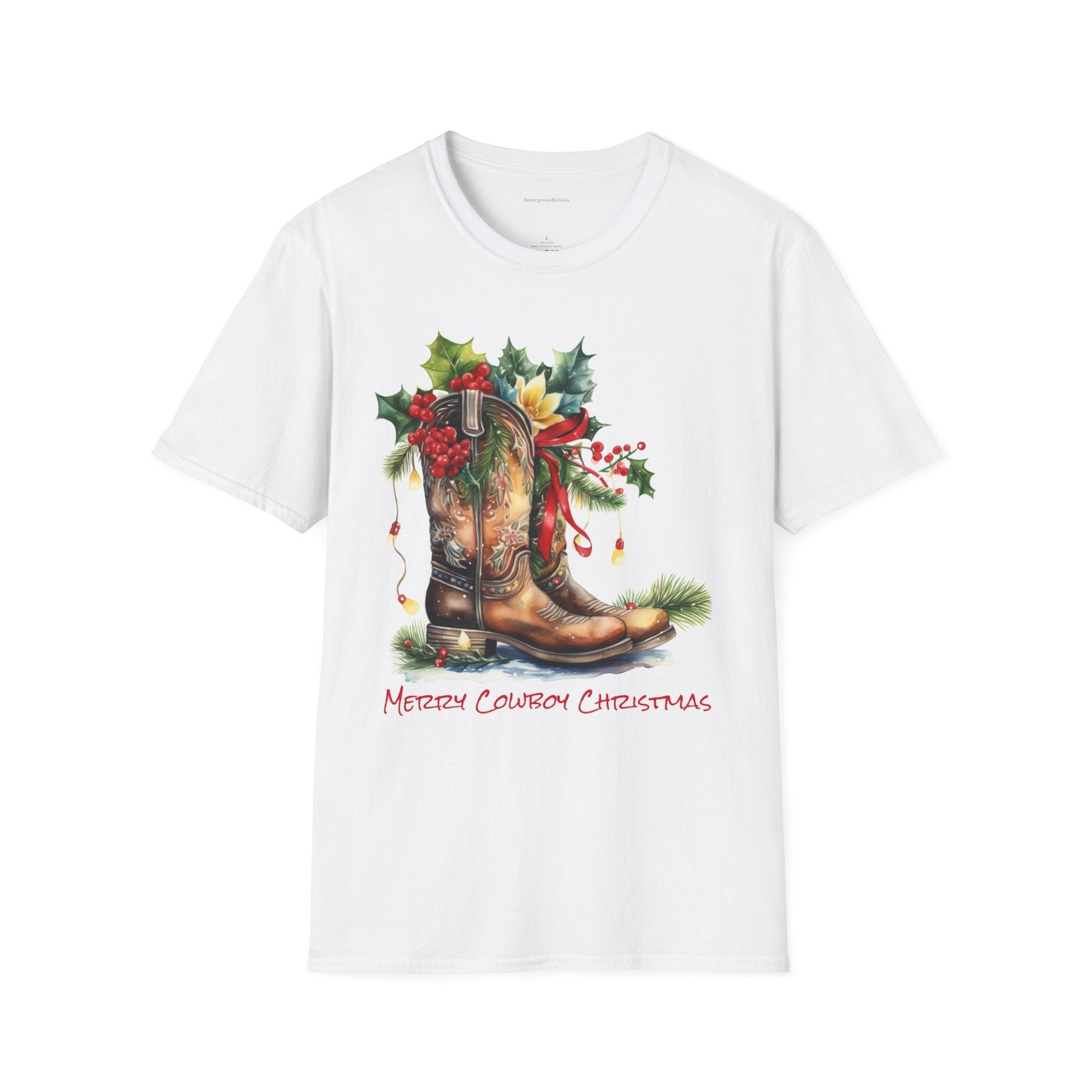 Merry Country Christmas, Softstyle T-Shirt - SmorgeousByGina