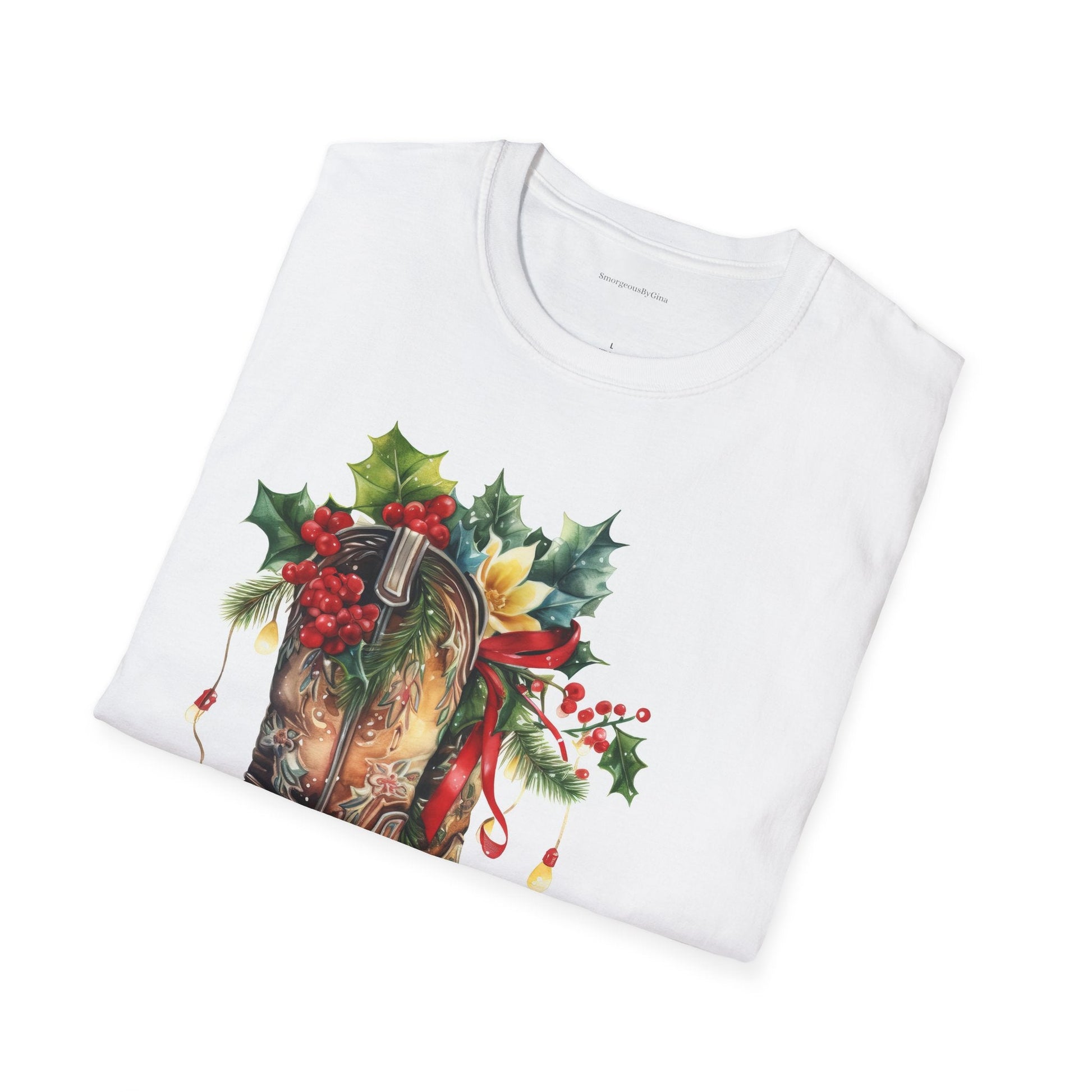 Merry Country Christmas, Softstyle T-Shirt - SmorgeousByGina