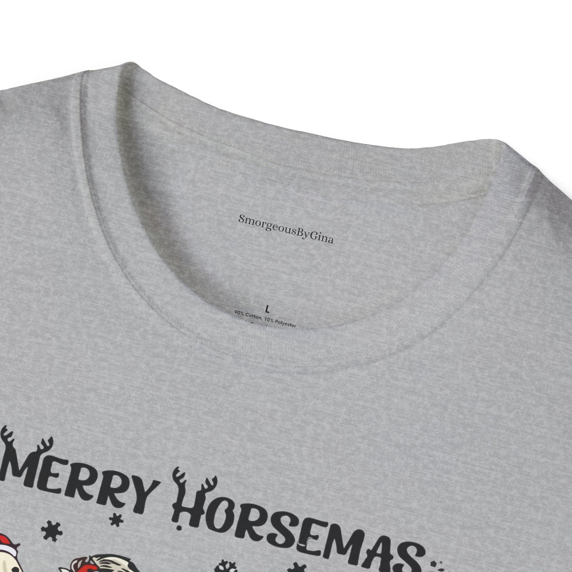 Merry Horsemas, Christmas Shirt, Softstyle T-Shirt - SmorgeousByGina