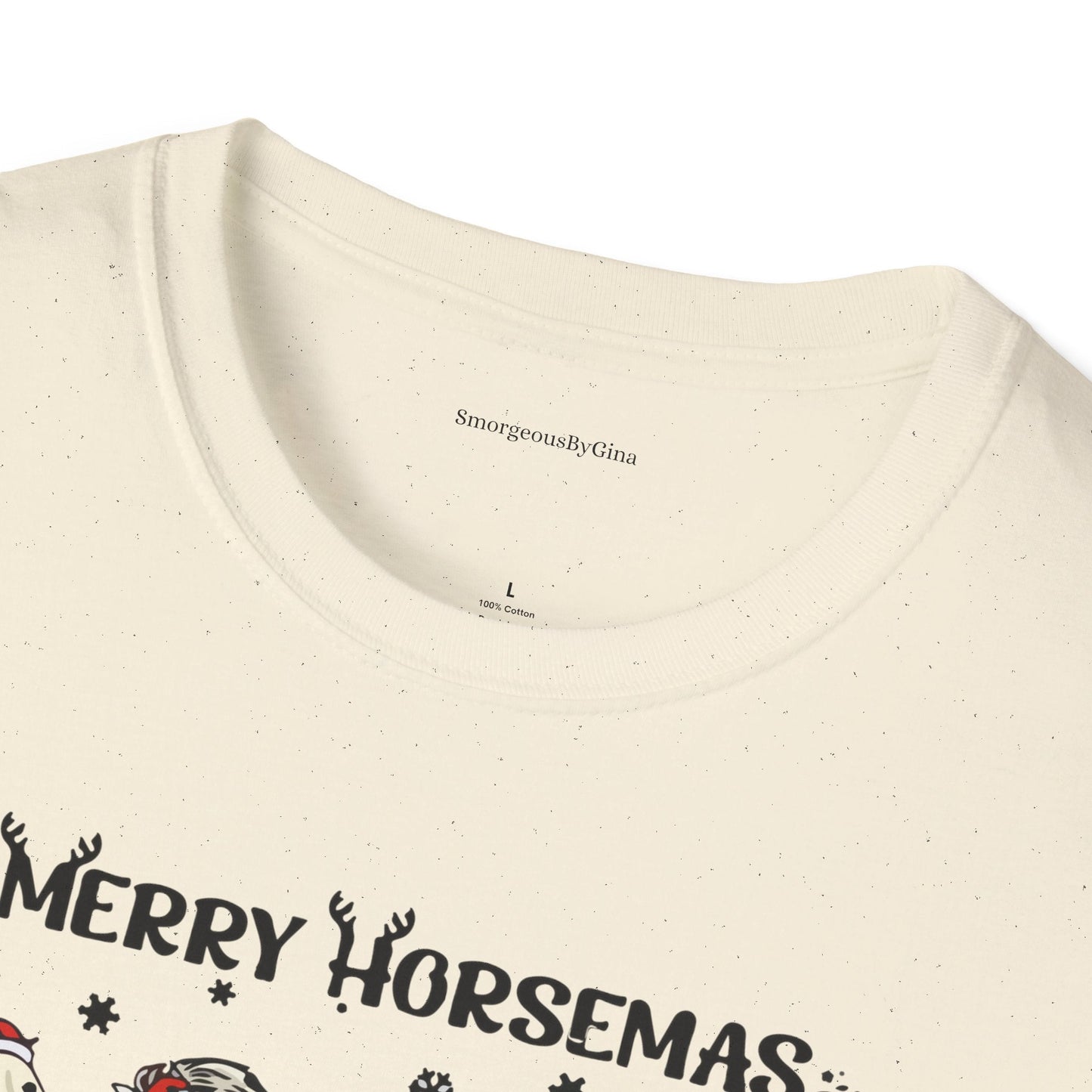 Merry Horsemas, Christmas Shirt, Softstyle T-Shirt - SmorgeousByGina